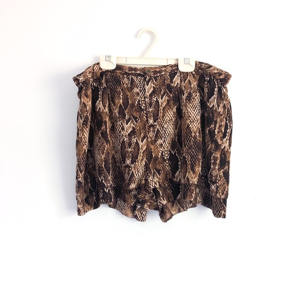 Rachel Roy Snakeskin-Print Shorts - Picture 2 of 4